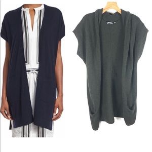 Vince VINCE  Wool Lama Sweater Open Front Cardigan